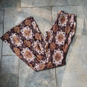 Blushing Heart Windsor Boho Flare Pants Size M NWT Stretchy Fall Festival Style